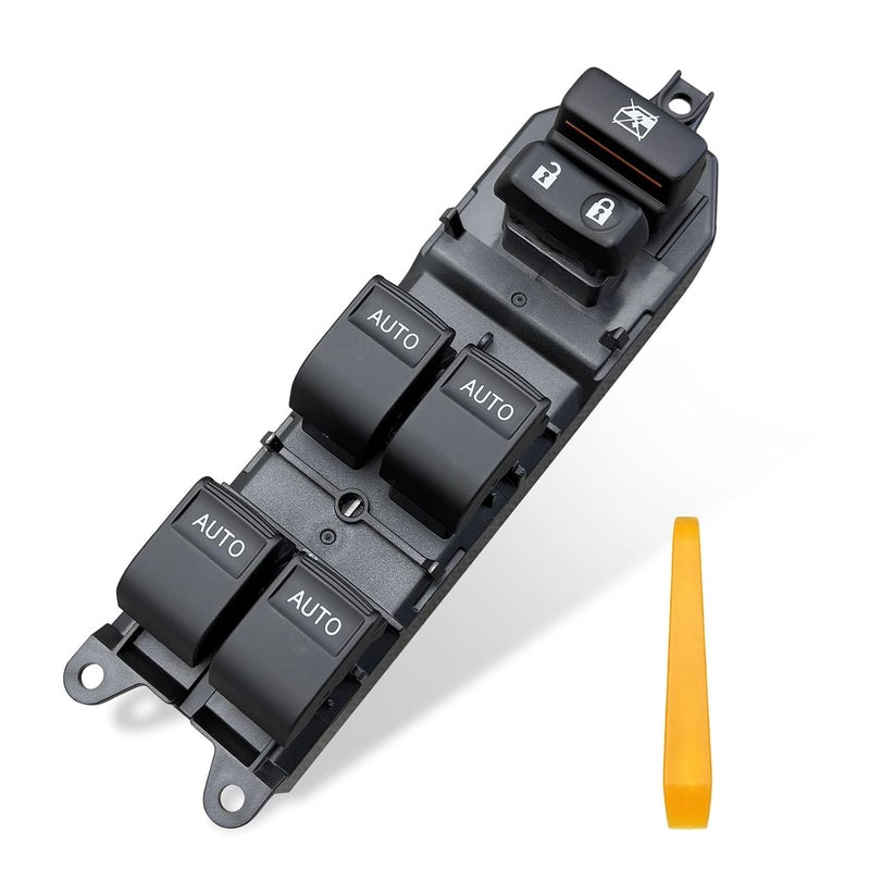 BELGEMAY Upgraded Power Window Master Switch for 2007-2021 Toyota Tundra & Sequoia – White LED Backlit, Auto Up/Down All Windows, Plug-and-Play (Excludes 1794/Limited/Platinum) [84820-0R040] - Image 1